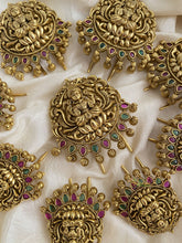 Gold Alike Nakshi Temple Jada Billai with Ghungroo - G11446